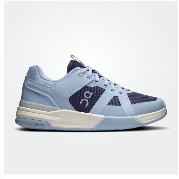 On Running Shoes - On Running THE ROGER Clubhouse Pro Court Shoe Chambray Midnight Blue Sz 6.5